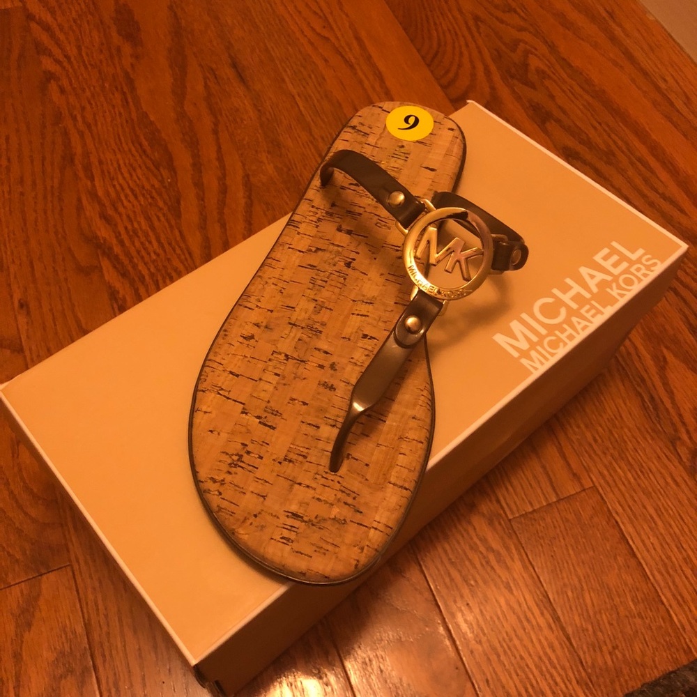 MK Charm Jelly Flip Flops
